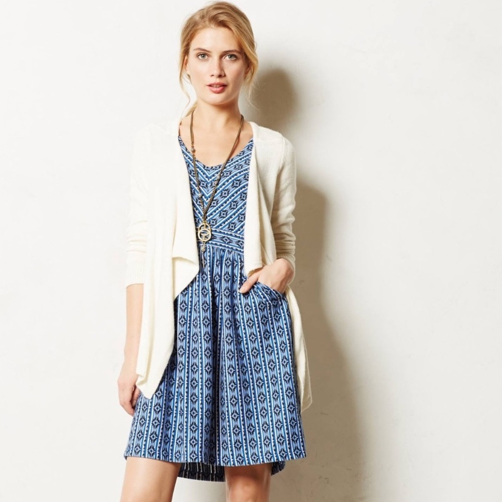 Anthropologie Maeve Lazuli Aztec Dress Size 2